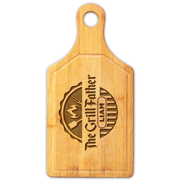 Personalized Cutting Board for BBQ with Custom Name, Engraved Gift for Father's Day, Birthday, Anniversary - USA Made Custom Grill Accessories - Customized Gift for Men, Dad, Husband, Brother
