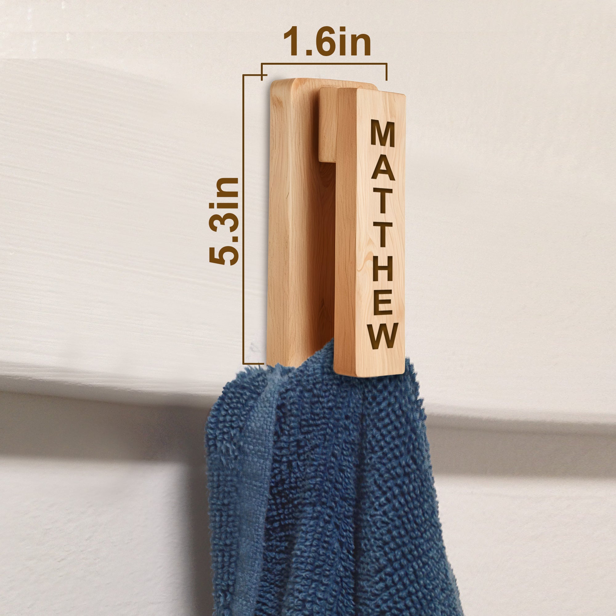 Personalised towel hooks sale